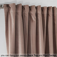 golden brown velvet curtains
