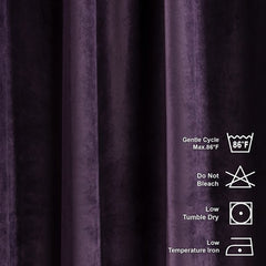 magenta velvet curtain