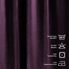 purple velvet curtains