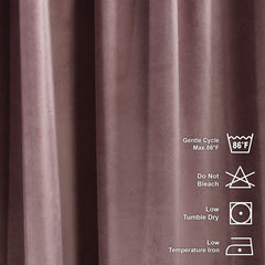 rose gold - velvet curtains
