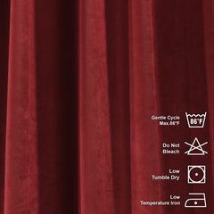 scarlet velvet curtain