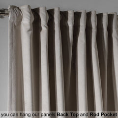 seashell velvet curtains