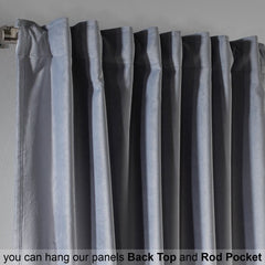 silver velvet curtains