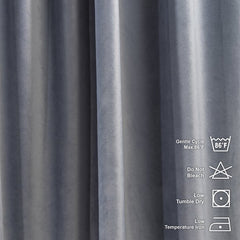 silver velvet curtain