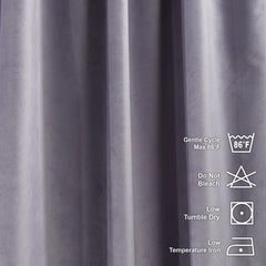 Premium Velvet Curtains For Bedroom -  Heather Purple
