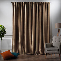 velvet curtains - Antique Brass