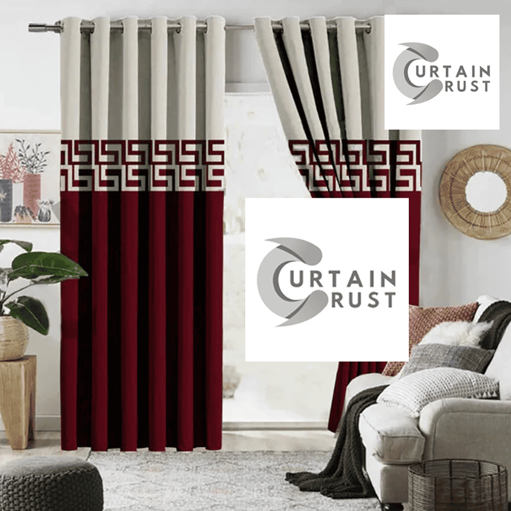 versace splended velvet curtain light grey maroon