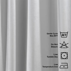 white velvet curtain